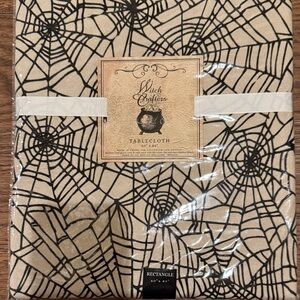 NWT Witch Crafters Spider Web Tablecloth